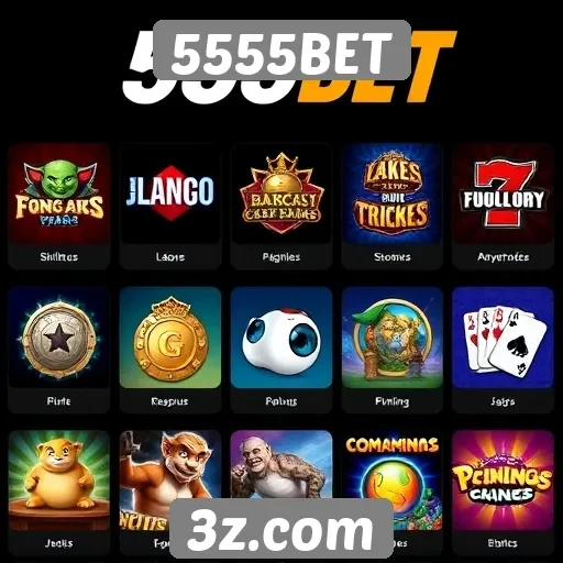 Opções de jogos disponíveis na 5555BET